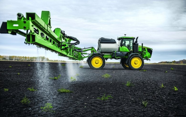John Deere See and Spray technology at work